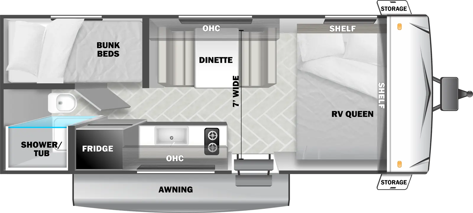 Evo Southwest 171BHGT - DSO Floorplan